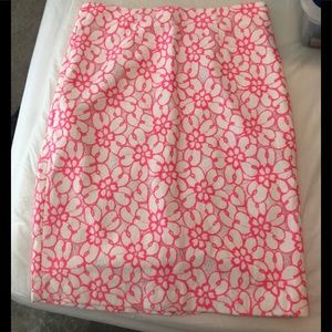 Lilly Pulitzer floral fiesta lace skirt